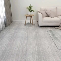 Matériaux De Construction-vidaXL Planches de sol 55 pcs Gris 5,11 m² PVC