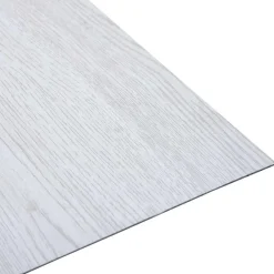 Matériaux De Construction-vidaXL Planches de sol 55 pcs Blanc 5,11 m² PVC Bois blanc