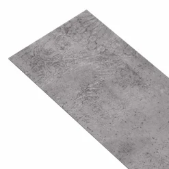 Matériaux De Construction-vidaXL Planches de sol 18 pcs 5,26 m² PVC Ciment marron