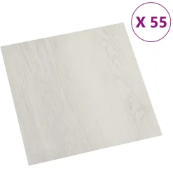 vidaXL Planches de sol 55 pcs Beige 5,11 m² PVC