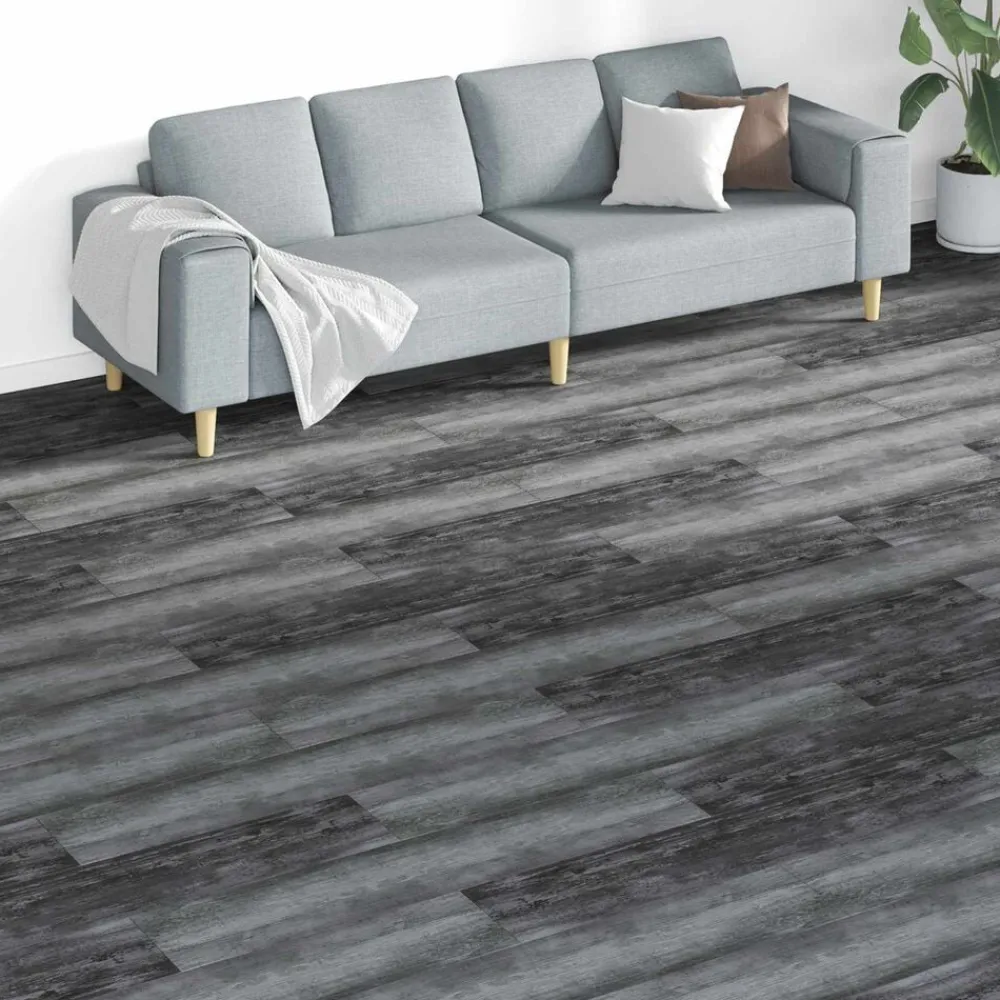 Matériaux De Construction-vidaXL Planches de sol 18 pcs Gris 5,26 m² PVC Gris clair et foncé