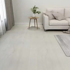 Matériaux De Construction-vidaXL Planches de sol 55 pcs Crème 5,11 m² PVC Cr&egrave;me