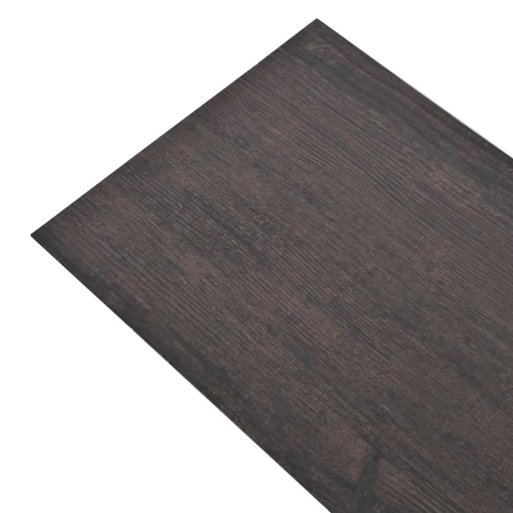 Matériaux De Construction-vidaXL Planches de sol 18 pcs Gris foncé 5,26 m² PVC Chêne gris foncé