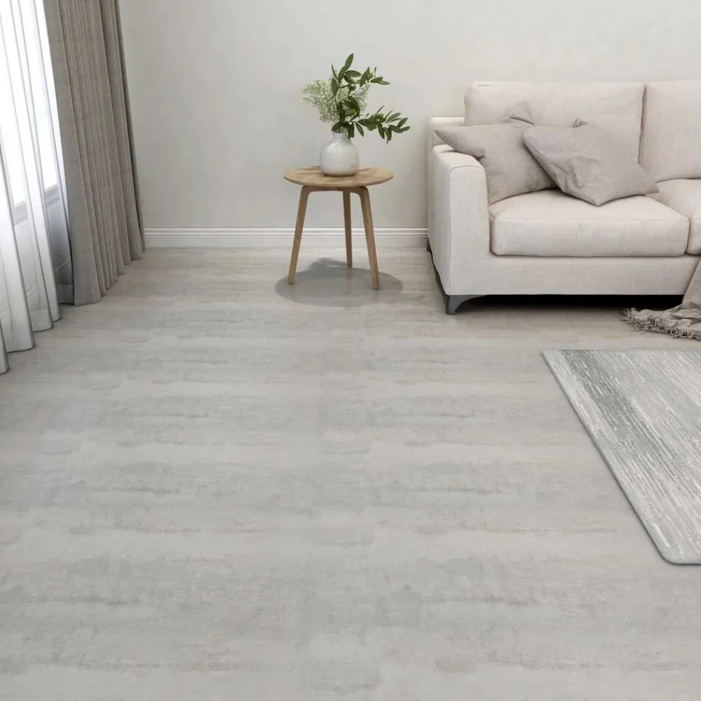 Matériaux De Construction-vidaXL Planches de sol 55 pcs Gris clair 5,11 m² PVC Gris et gris clair