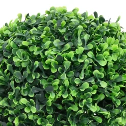 Décorations-vidaXL Plantes de buis artificiel 2 pcs avec pots Boule Vert 37 cm