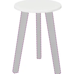 Accessoires Pour Tables-vidaXL Plateau de table 30 x 30 x 1,5 cm Blanc brillant