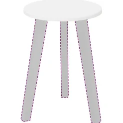 Accessoires Pour Tables-vidaXL Plateau de table Ø 30 x 1,5 cm Bois d'ingénierie Blanc