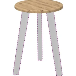 Accessoires Pour Tables-vidaXL Plateau de table chêne artisanal 30 x 30 x 1,5 cm chêne artisanal