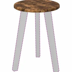 Accessoires Pour Tables-vidaXL Plateau de table Chêne fumé Ø 30 x 1,5 cm Bois d'ingénierie Ch&ecirc;ne fumé