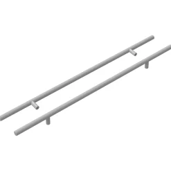 Accessoires De Quincaillerie-vidaXL Poignée 2 pcs Argenté 500 mm Acier