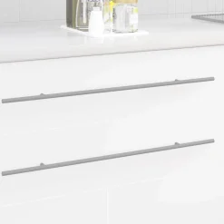 vidaXL Poignée de cabinet 2 pcs Argenté 700mm Acier inoxydable