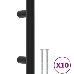 vidaXL Poignées d'armoire 10 pcs 64 mm acier inoxydable