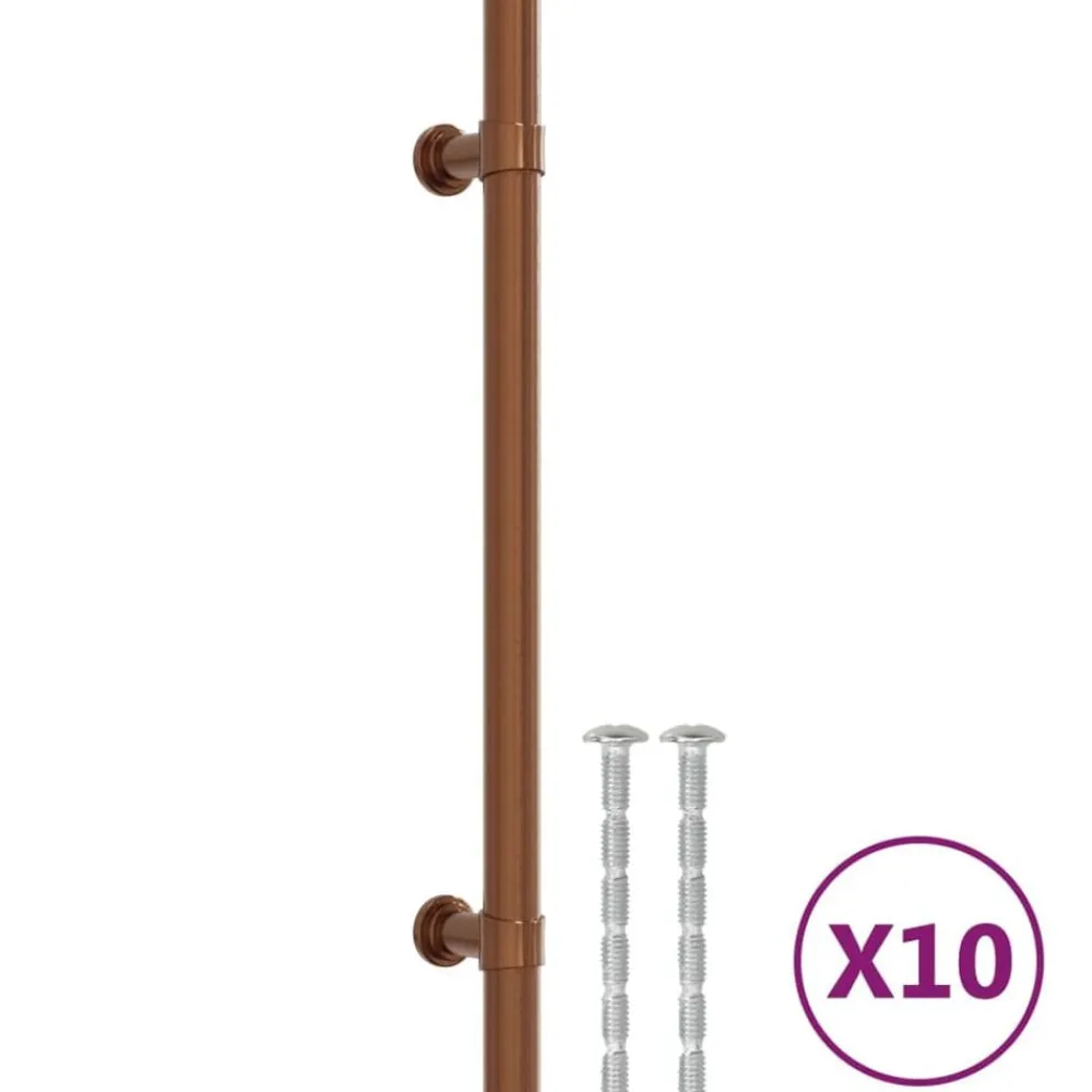 Accessoires De Quincaillerie-vidaXL Poignées d'armoire 10 pcs 160 mm acier inoxydable Bronze