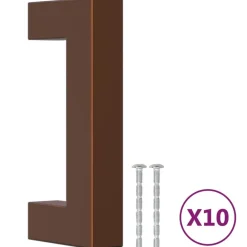 Accessoires De Quincaillerie-vidaXL Poignées d'armoire 10 pcs 64 mm acier inoxydable Bronze