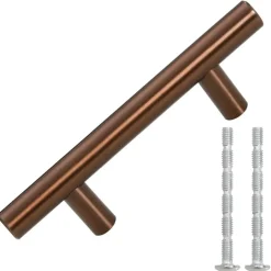 vidaXL Poignées d'armoire 10 pcs 64 mm acier inoxydable