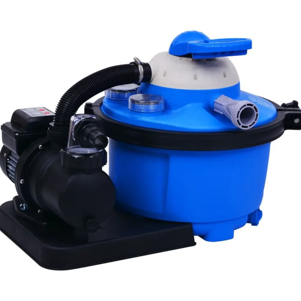 Piscine & Spa-vidaXL Pompe de filtration à sable avec minuterie 450 W 25 L