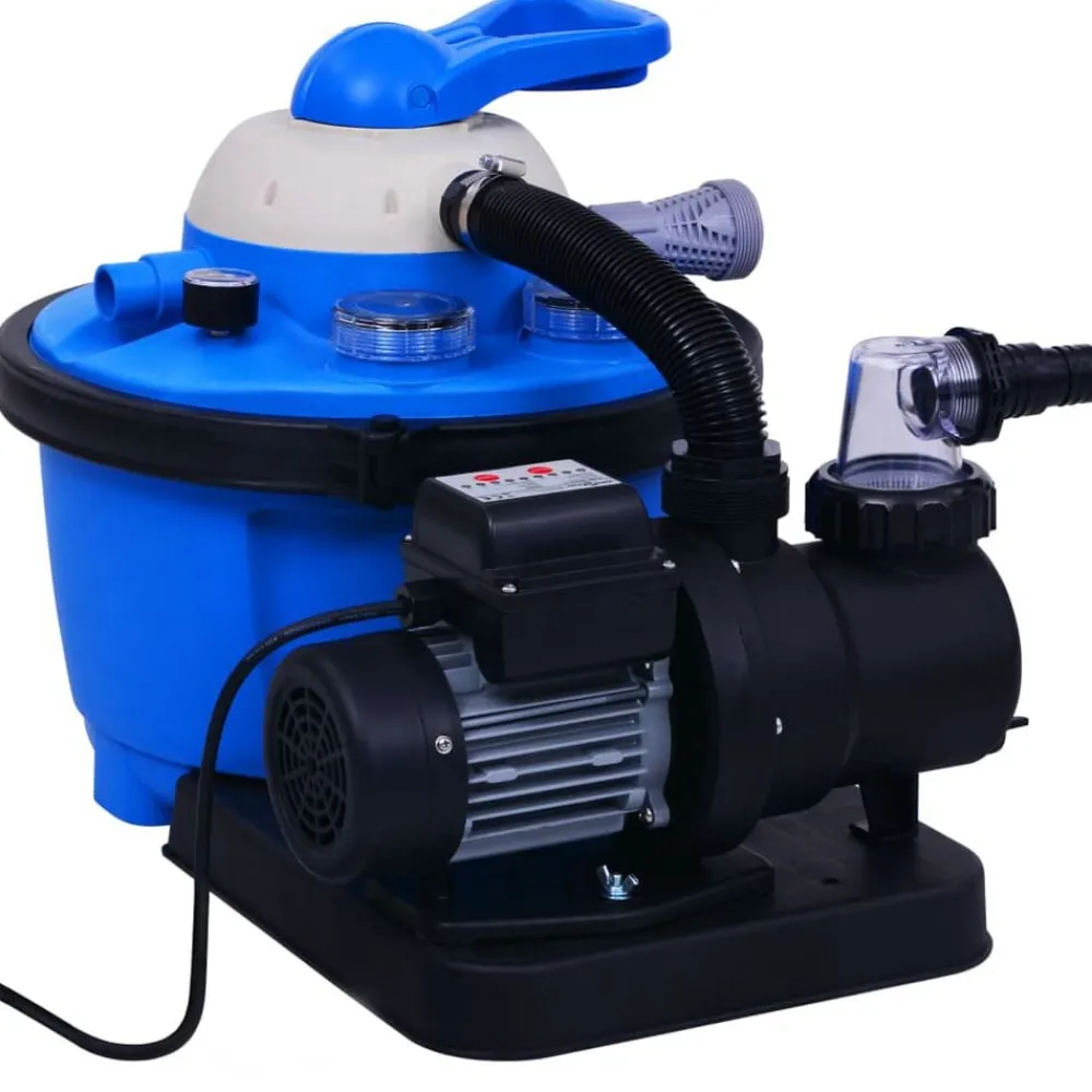 Piscine & Spa-vidaXL Pompe de filtration à sable avec minuterie 450 W 25 L