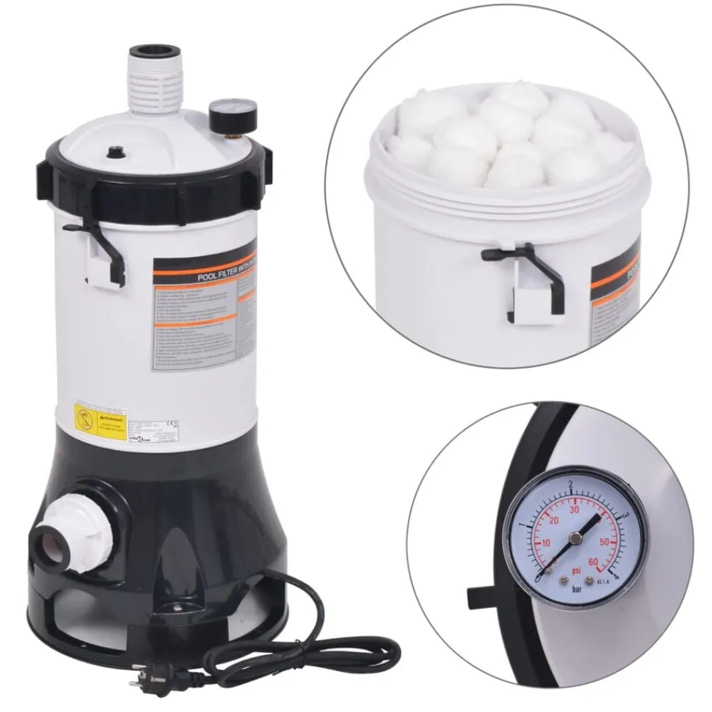 vidaXL Pompe filtrante de piscine 185 W 4,4 m³/h