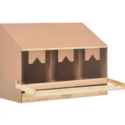 Agriculture-vidaXL Pondoir 3 compartiments 93x40x65 cm bois de pin massif
