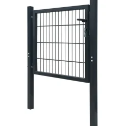 vidaXL Portail de clôture 2D (simple) anthracite 100x80 cm