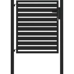 vidaXL Portail de jardin verrouillable noir 100x100 cm aluminium