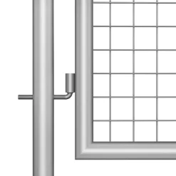 vidaXL Portail de jardin en acier galvanisé 400 x 75 cm