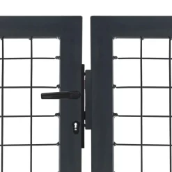 vidaXL Portail de jardin avec poteaux en acier 350 x 100 cm
