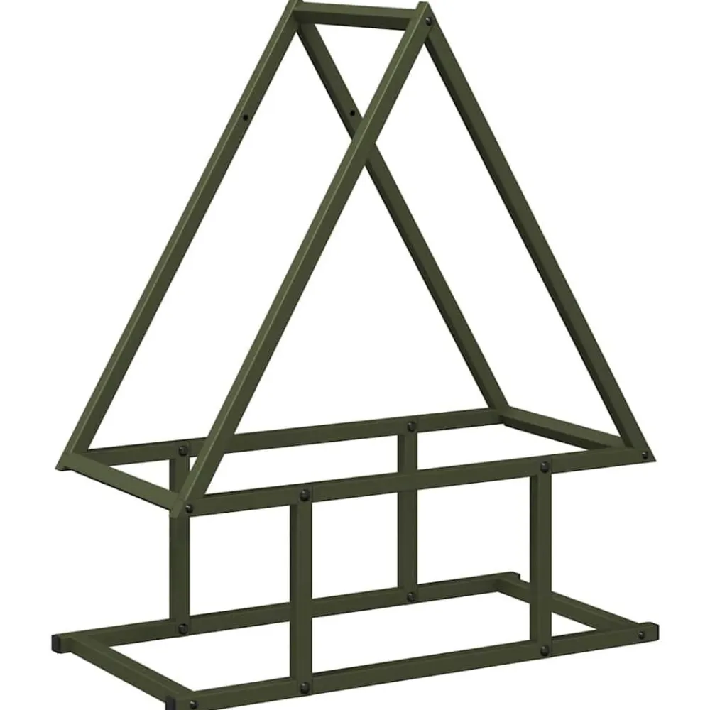 vidaXL Portant de bois chauffage 50x25x60 cm