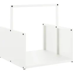 Accessoires Pour Cheminées & Poêles À Bois-vidaXL Portant de bois chauffage 40x40x40 cm Blanc