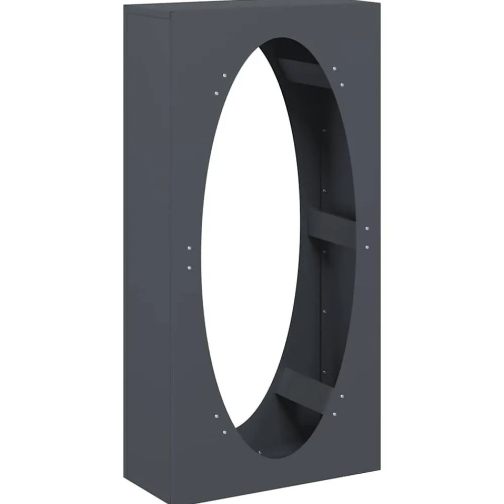 Accessoires Pour Cheminées & Poêles À Bois-vidaXL Portant de bois chauffage 50x23x100 cm Anthracite