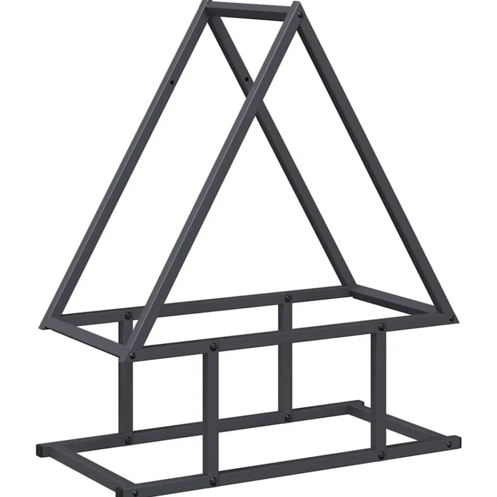 Accessoires Pour Cheminées & Poêles À Bois-vidaXL Portant de bois chauffage 50x25x60 cm Anthracite