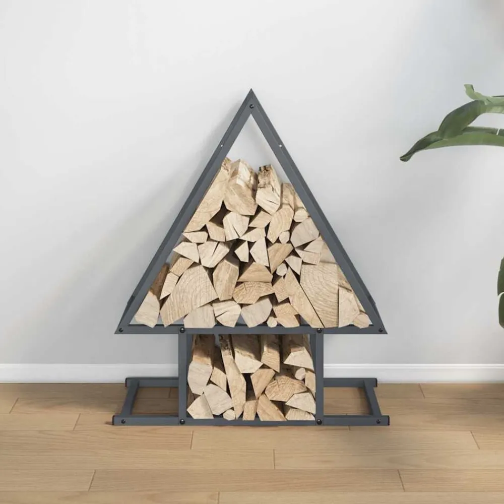 Accessoires Pour Cheminées & Poêles À Bois-vidaXL Portant de bois chauffage 50x25x60 cm Anthracite