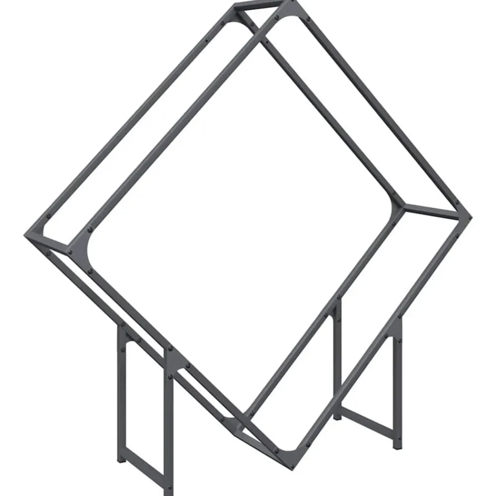 Accessoires Pour Cheminées & Poêles À Bois-vidaXL Portant de bois chauffage 100x25x100 cm Anthracite