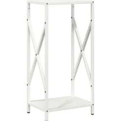 Accessoires Pour Cheminées & Poêles À Bois-vidaXL Portant de bois chauffage 34x25x70 cm Blanc