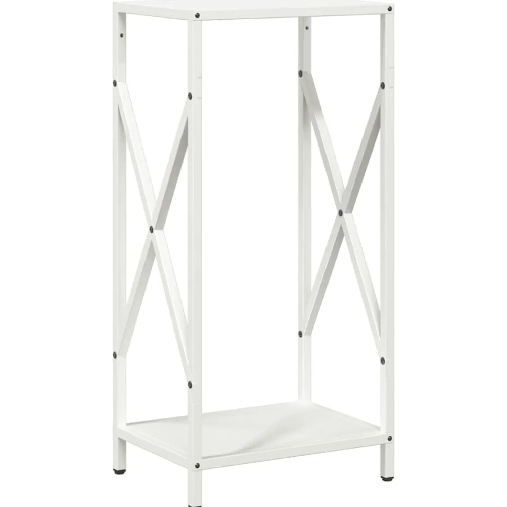Accessoires Pour Cheminées & Poêles À Bois-vidaXL Portant de bois chauffage 34x25x70 cm Blanc