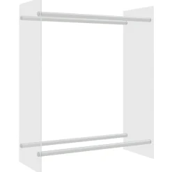 vidaXL Portant de bois chauffage 80x35x100 cm Verre trempé