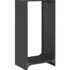 Accessoires Pour Cheminées & Poêles À Bois-vidaXL Portant de bois chauffage 40x30x80 cm Noir