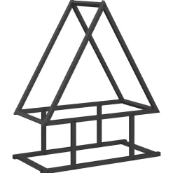 Accessoires Pour Cheminées & Poêles À Bois-vidaXL Portant de bois chauffage 50x25x60 cm Noir