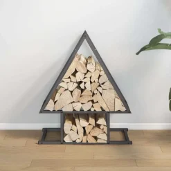 Accessoires Pour Cheminées & Poêles À Bois-vidaXL Portant de bois chauffage 50x25x60 cm Noir