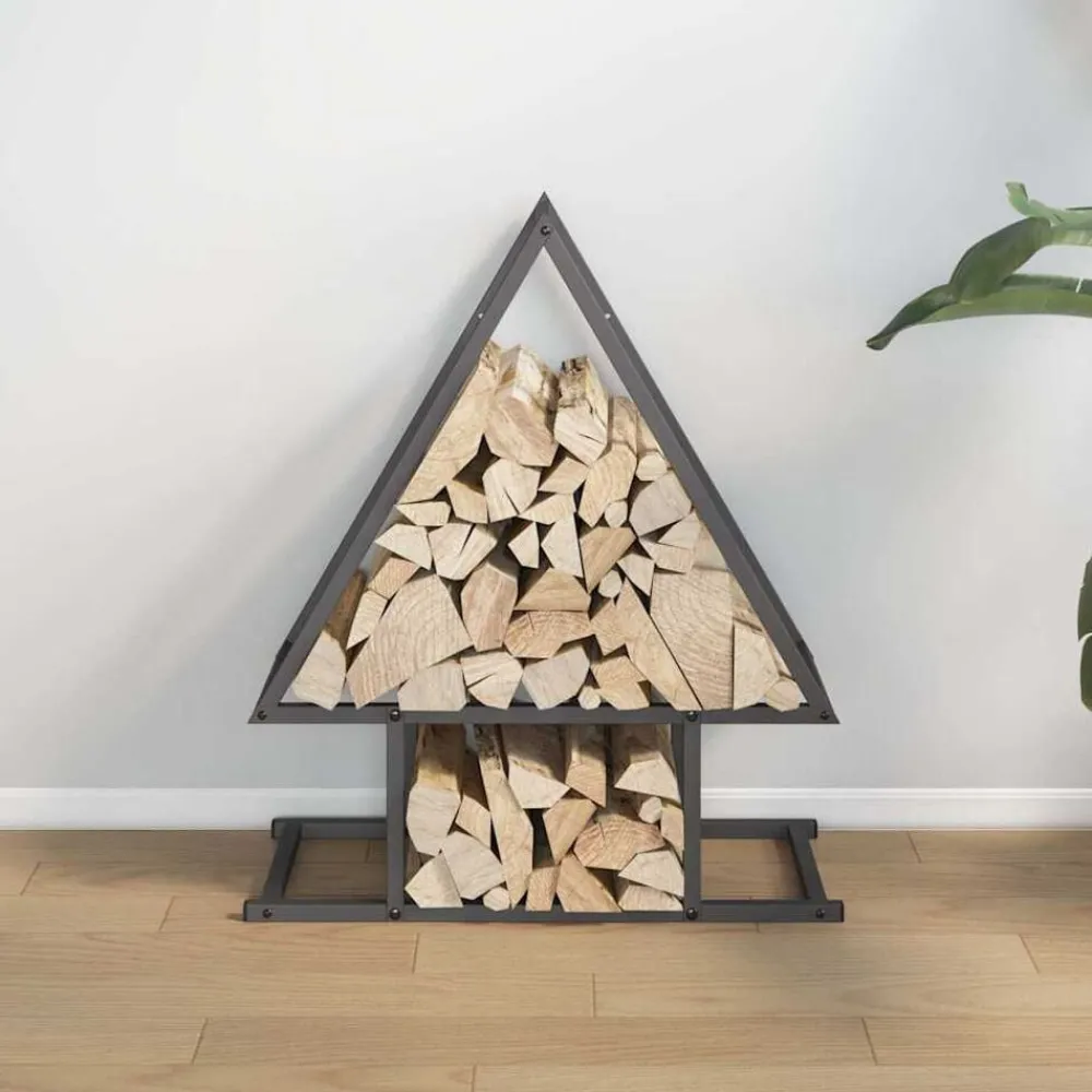 Accessoires Pour Cheminées & Poêles À Bois-vidaXL Portant de bois chauffage 50x25x60 cm Noir