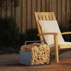 vidaXL Portant de bois chauffage 40x40x40 cm