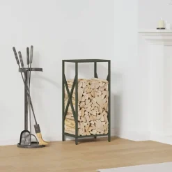 vidaXL Portant de bois chauffage 34x25x70 cm