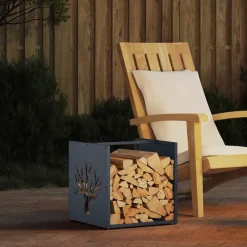 vidaXL Portant de bois chauffage 40x40x40 cm