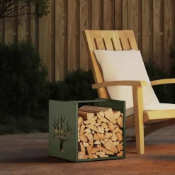 vidaXL Portant de bois chauffage 40x40x40 cm