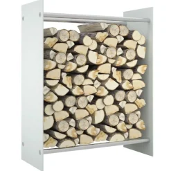 vidaXL Portant de bois de chauffage 80x35x100 cm Verre trempé