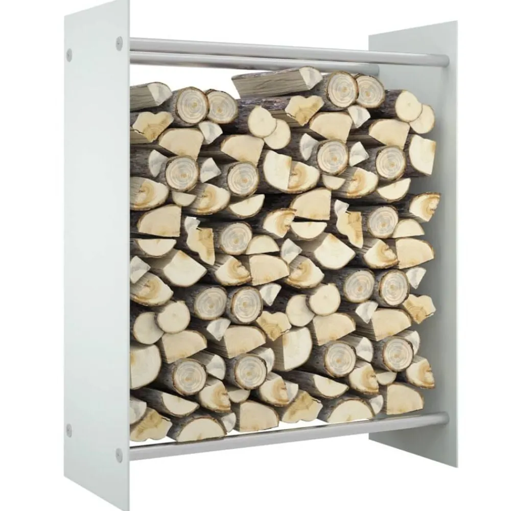 vidaXL Portant de bois de chauffage 80x35x100 cm Verre trempé