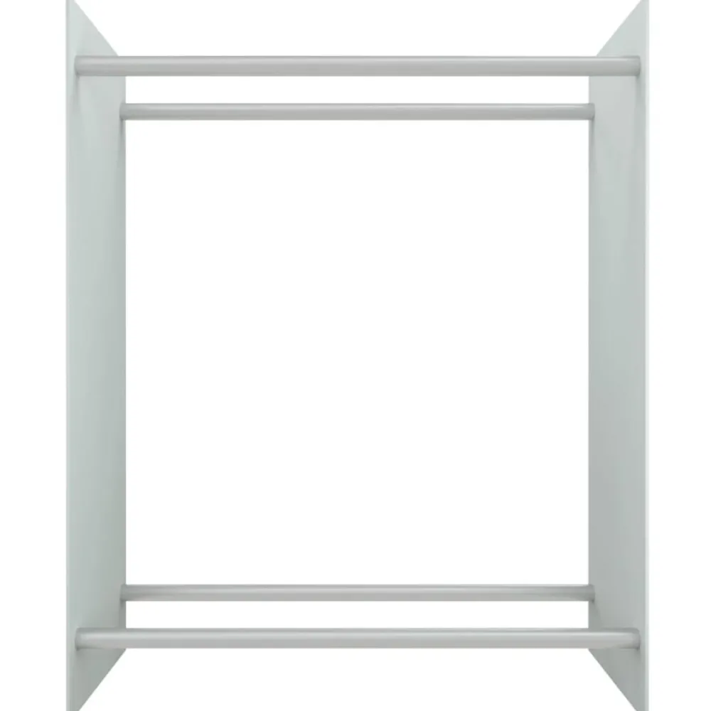 vidaXL Portant de bois de chauffage 80x35x100 cm Verre trempé