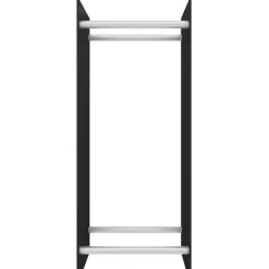 Accessoires Pour Cheminées & Poêles À Bois-vidaXL Portant de bois de chauffage 40x35x100 cm Verre trempé Noir