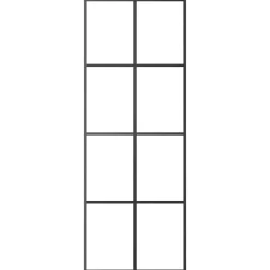 vidaXL Porte coulissante 76x205 cm Verre ESG et aluminium