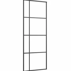 vidaXL Porte coulissante Verre ESG et aluminium 76x205 cm